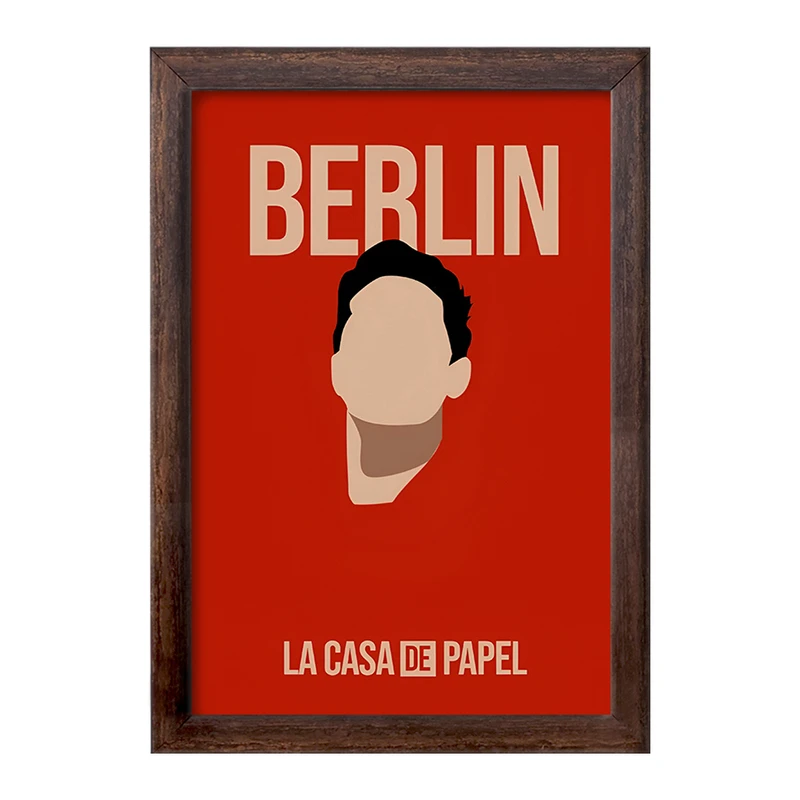 تابلو خندالو طرح برلین خانه کاغذی کد F10128