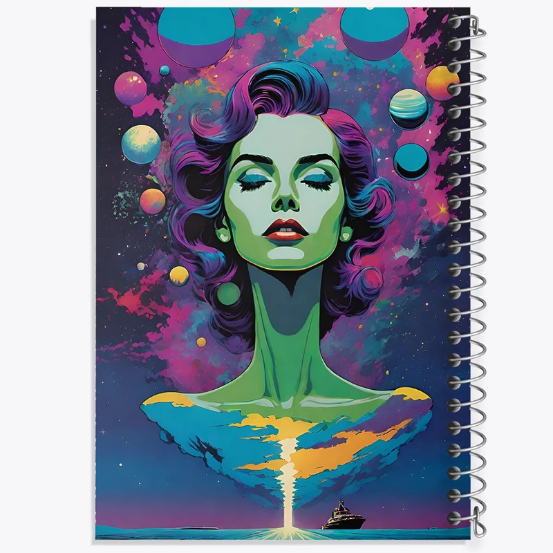 دفتر مشق 100 برگ خندالو طرح انتزاعی کد F4764