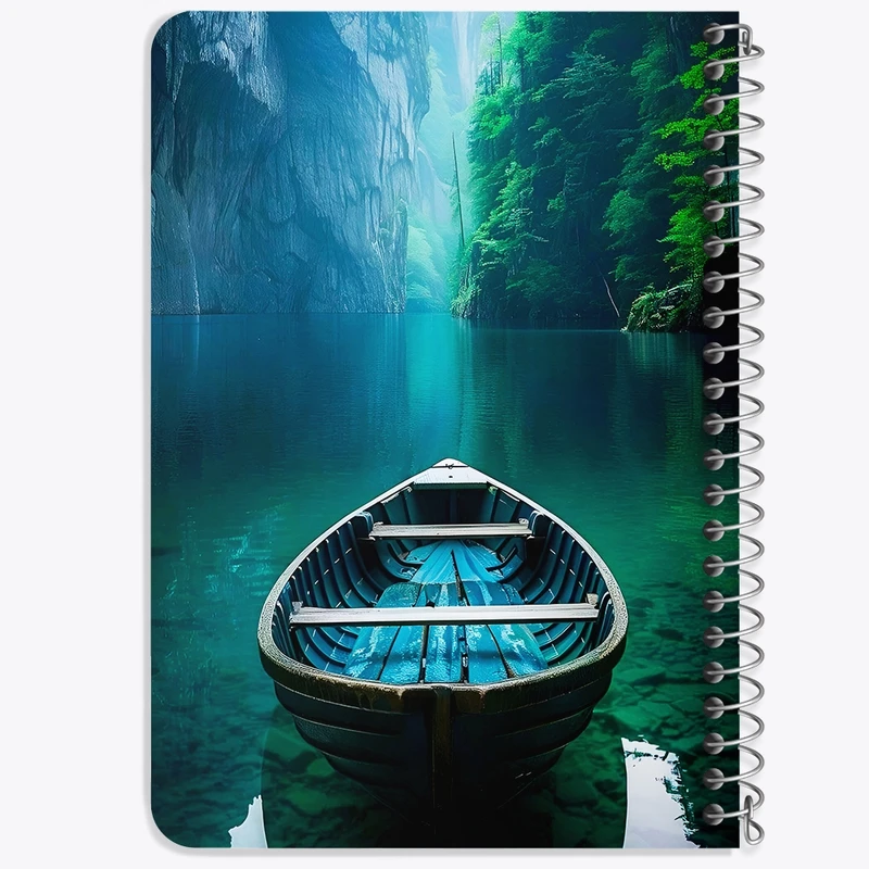 دفتر یادداشت 50 برگ خندالو طرح قایق کد F6735