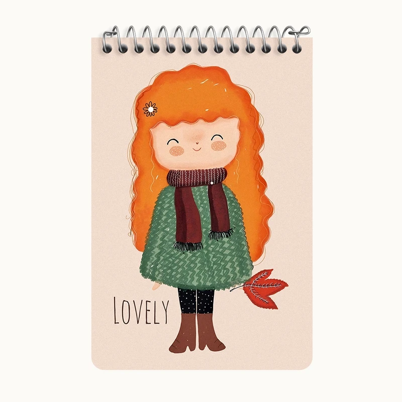 دفتر یادداشت 50 برگ خندالو طرح دخترانه کد F10836