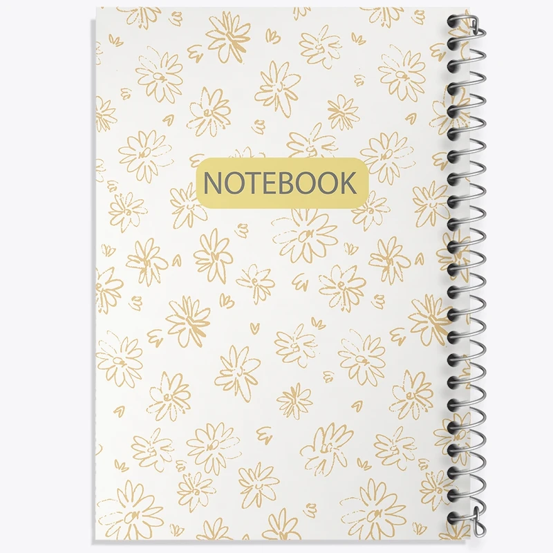 دفتر طراحی 50 برگ خندالو طرح گل گلی کد N235