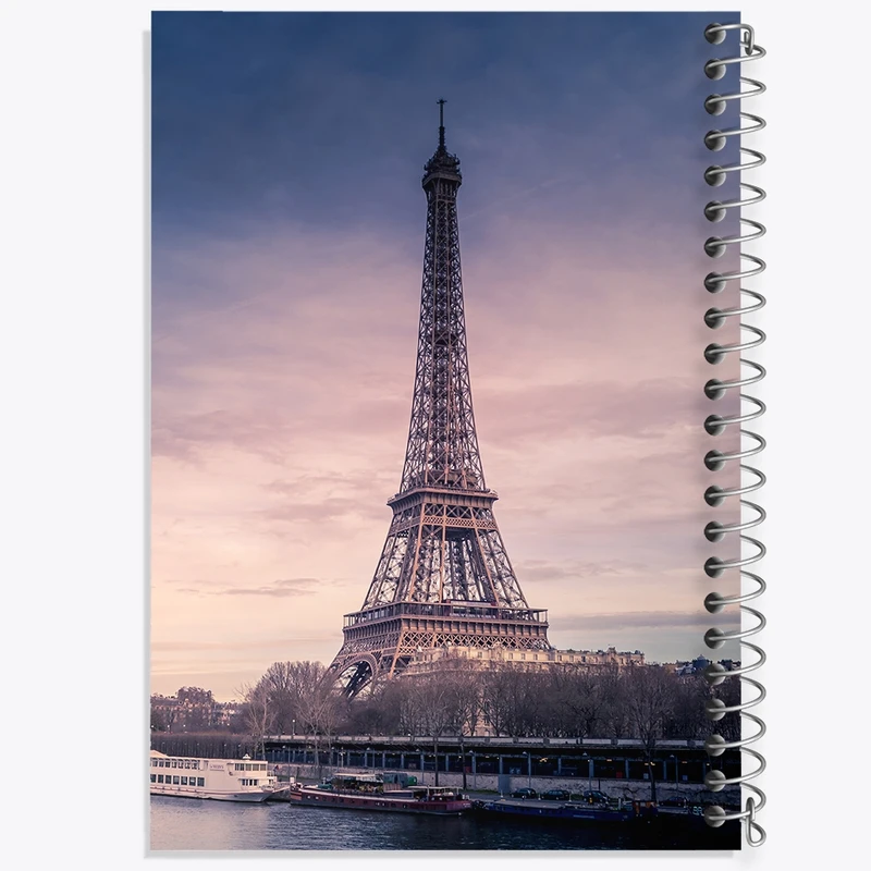 دفتر طراحی 50 برگ خندالو طرح برج ایفل  کد 20744