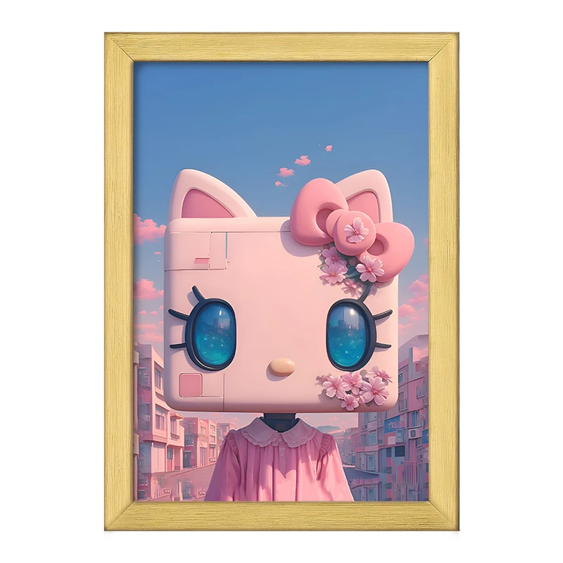 تابلو خندالو طرح هلو کیتی (Hello Kitty) کد F11486