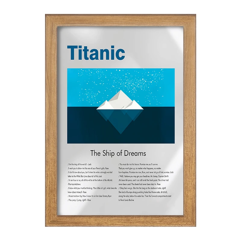 تابلو خندالو طرح تایتانیک (Titanic) کد F13855