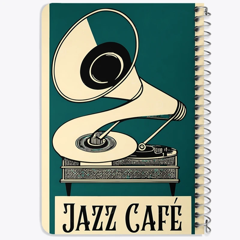 دفتر یادداشت 50 برگ خندالو طرح Jazz کد F9698