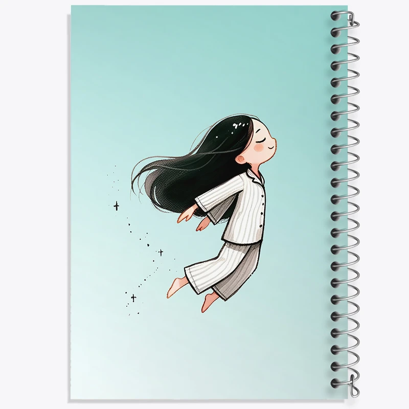 دفتر مشق 50 برگ خندالو طرح دخترانه بامزه کد F3318