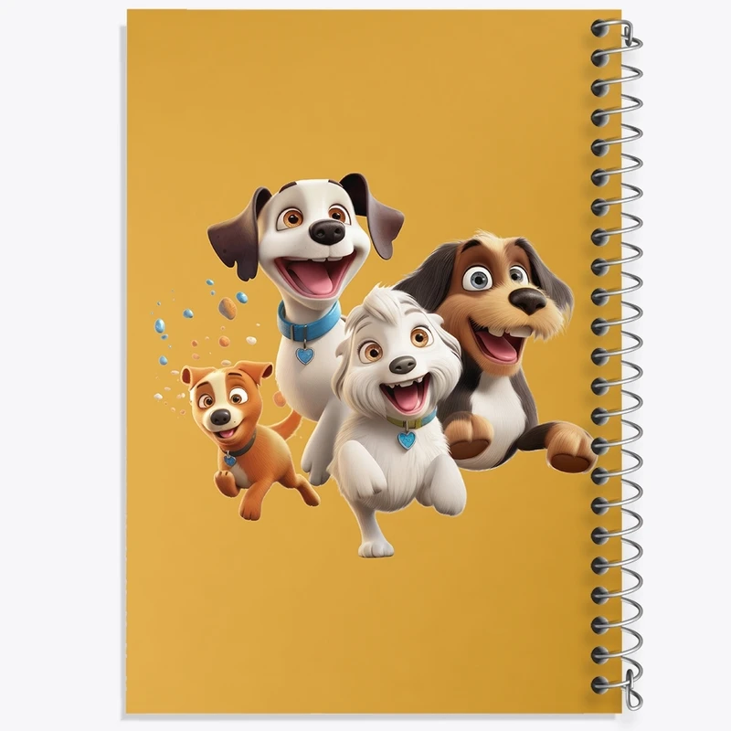 دفتر طراحی 50 برگ خندالو طرح سگ (Dog) کد F2566