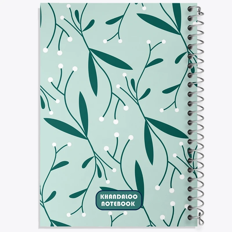 دفتر شطرنجی 50 برگ خندالو طرح پترن گل کد N6091