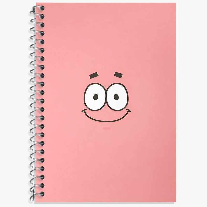 دفتر زبان دوخط 50 برگ خندالو طرح پاتریک باب اسفنجی کد F3300