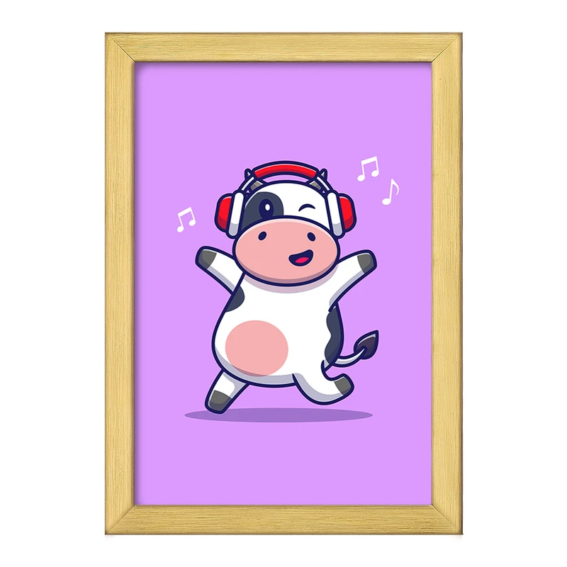 تابلو خندالو طرح گاو  کد 7026