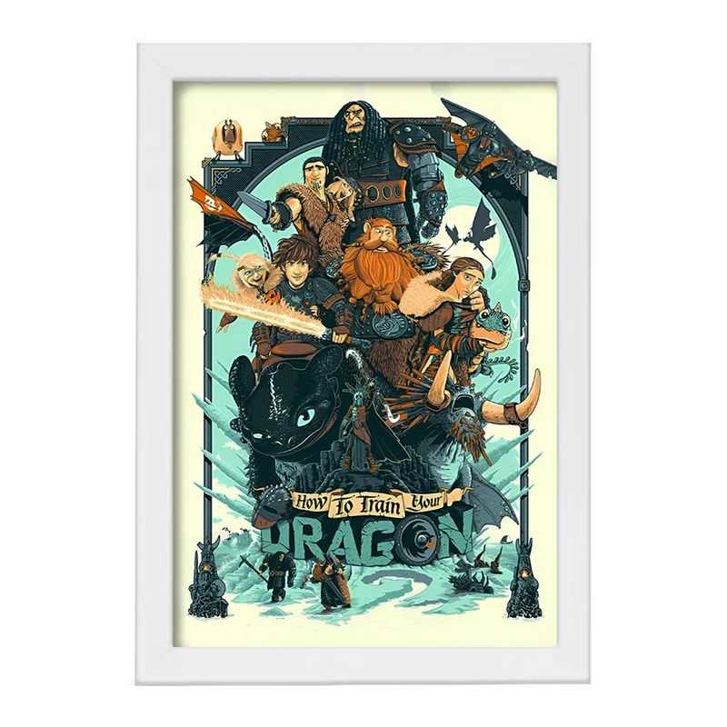 تابلو خندالو طرح چگونه اژدهای خود را تربیت کنیم کد F13572