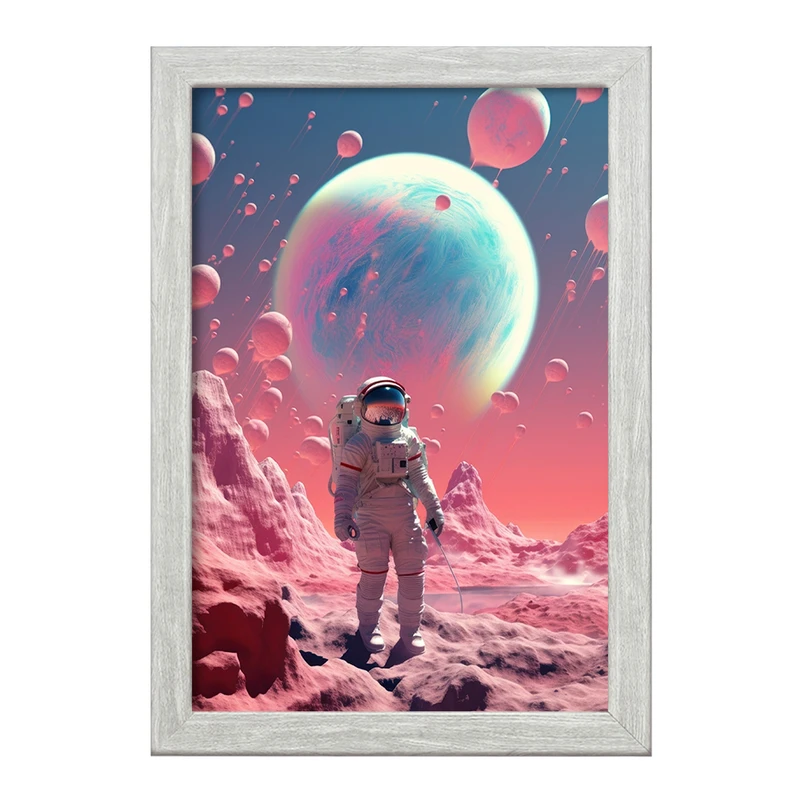 تابلو خندالو طرح فضانورد و کهکشان کد F3213