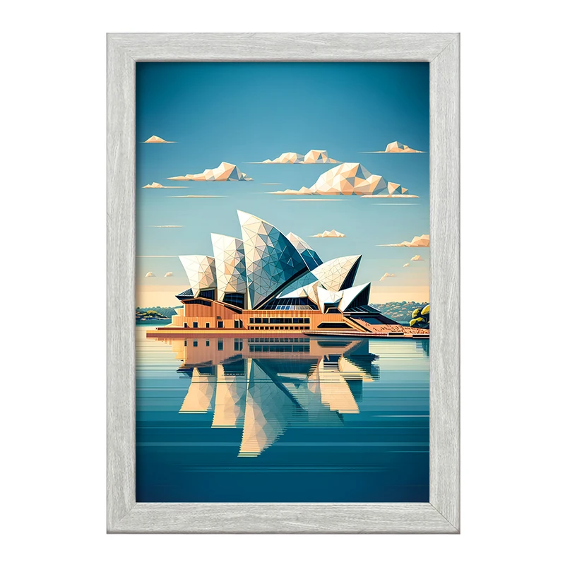 تابلو خندالو طرح خانه اپرای سیدنی (Sydney Opera House) کد F6364