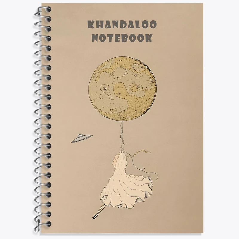 دفتر زبان 50 برگ خندالو مدل سه خط طرح دخترانه فانتزی کد N8481