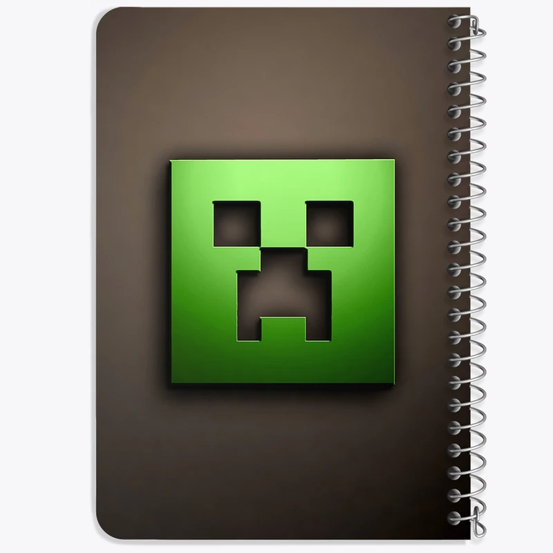 دفتر یادداشت 50 برگ خندالو طرح ماینکرافت (Minecraft) کد F2421
