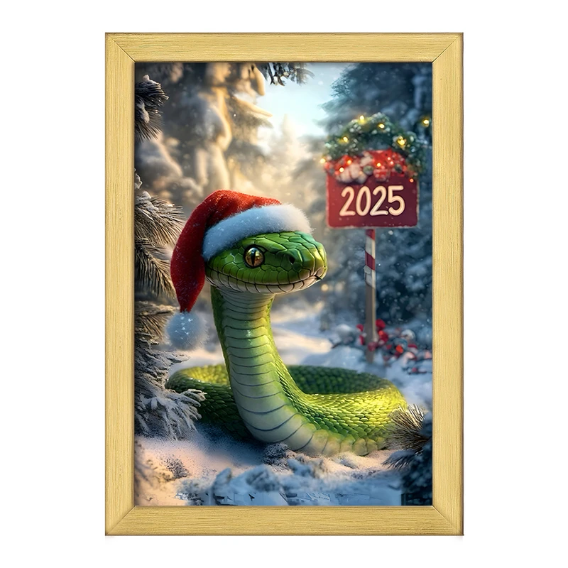 تابلو خندالو طرح سال مار 2025 میلادی کد F8154