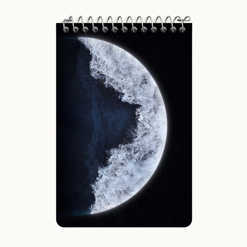 دفتر یادداشت 50 برگ خندالو طرح موج دریا کد F4060