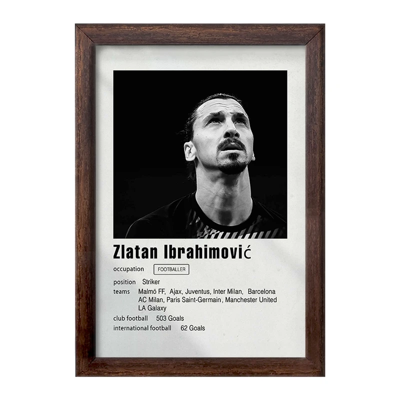 تابلو خندالو طرح زلاتان ابراهيموفيتش (Zlatan Ibrahimović) کد F11248