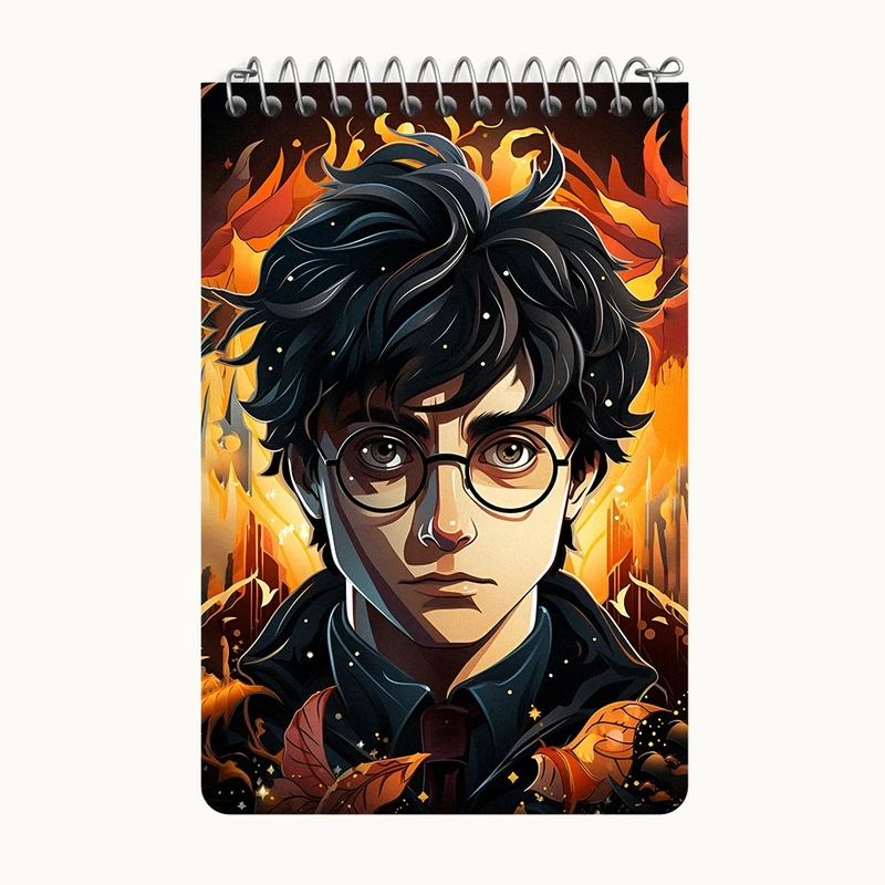 دفتر یادداشت 50 برگ خندالو طرح هری پاتر (Harry Potter) کد F12714