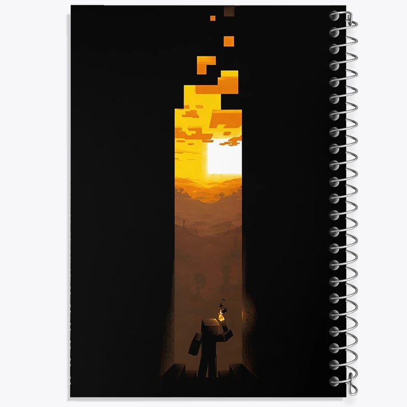 دفتر طراحی 50 برگ خندالو طرح ماینکرافت (Minecraft) کد F3489