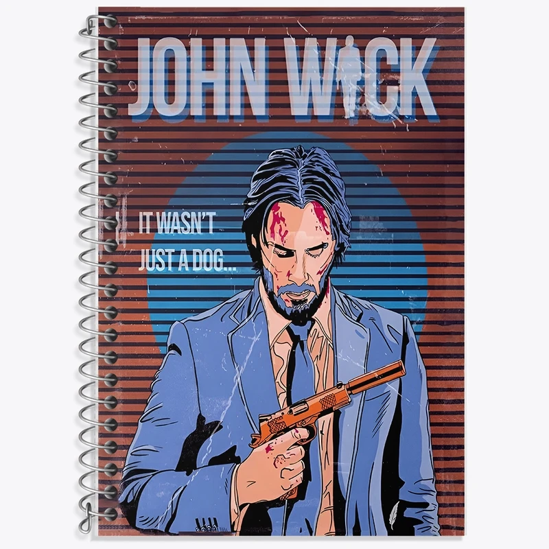 دفتر لغت 50 برگ خندالو طرح جان ویک (John Wick) کد F13555