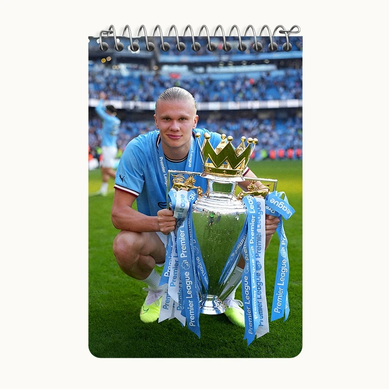 دفتر یادداشت 50 برگ خندالو طرح ارلینگ هالند (Erling Haaland) کد F14277