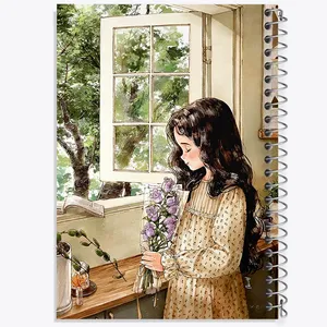 دفتر مشق 50 برگ خندالو طرح دخترانه فانتزی کد N9375