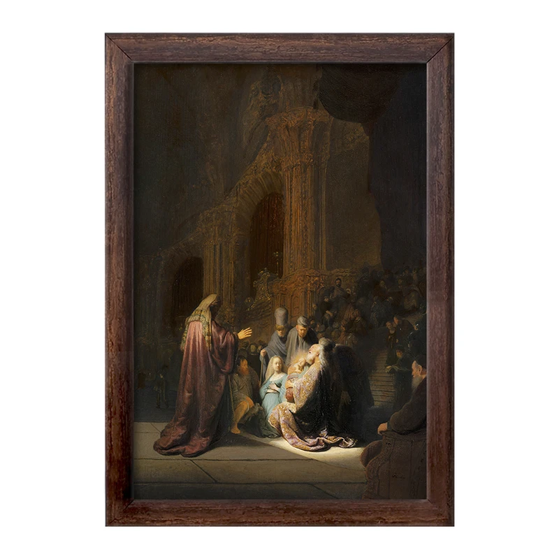 تابلو خندالو طرح نقاشی آهنگ ستایش سیمئون اثر رامبراند کد F12243