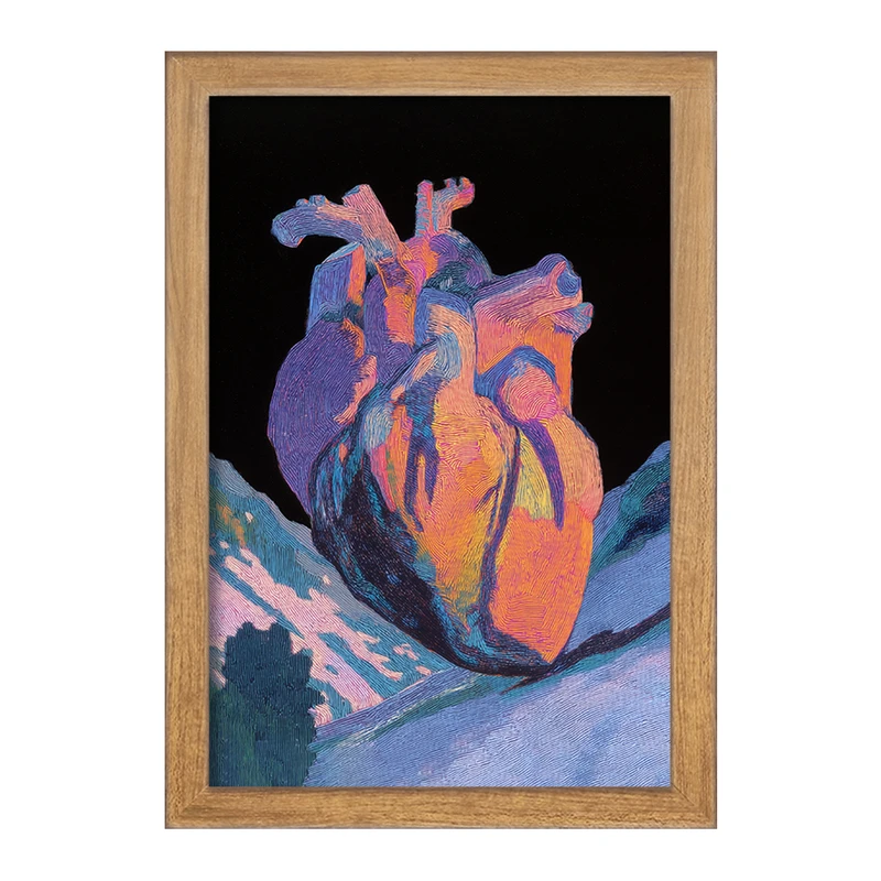 تابلو خندالو طرح قلب (Heart) کد F14130