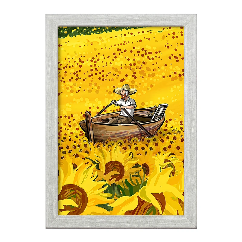 تابلو خندالو طرح ونسان ونگوگ کد F5077