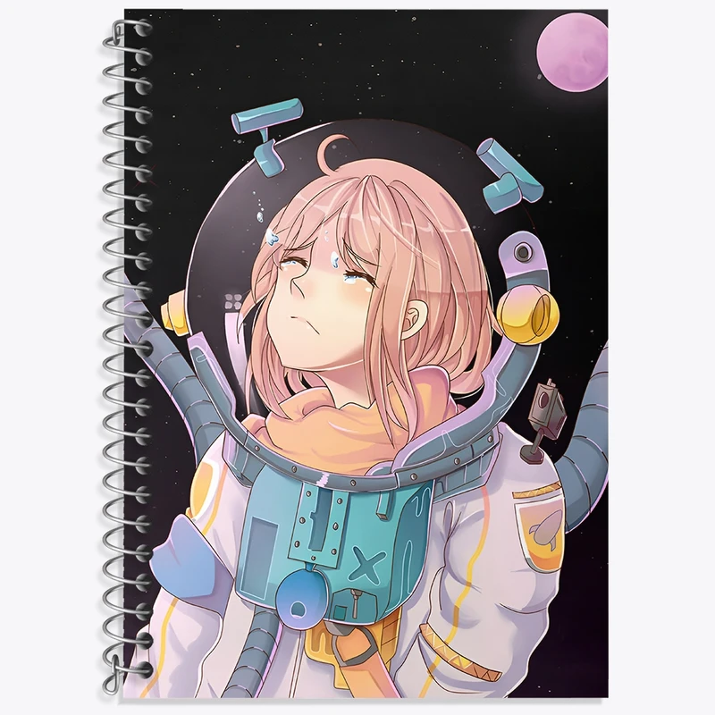 دفتر زبان 50 برگ خندالو مدل سه خط طرح دخترانه فانتزی کد N8219