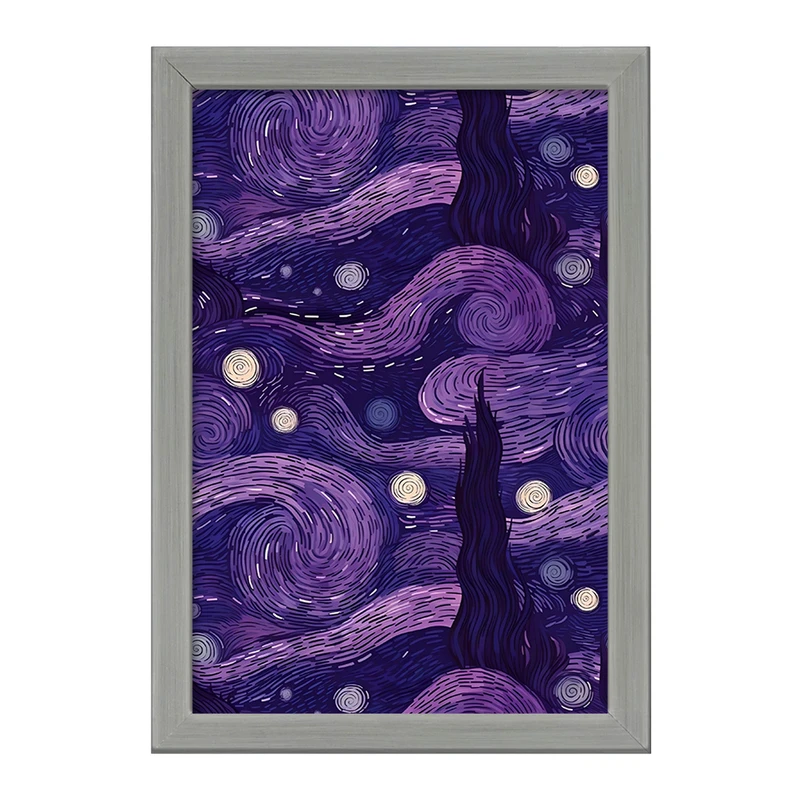تابلو خندالو طرح شب پر ستاره کد F3717