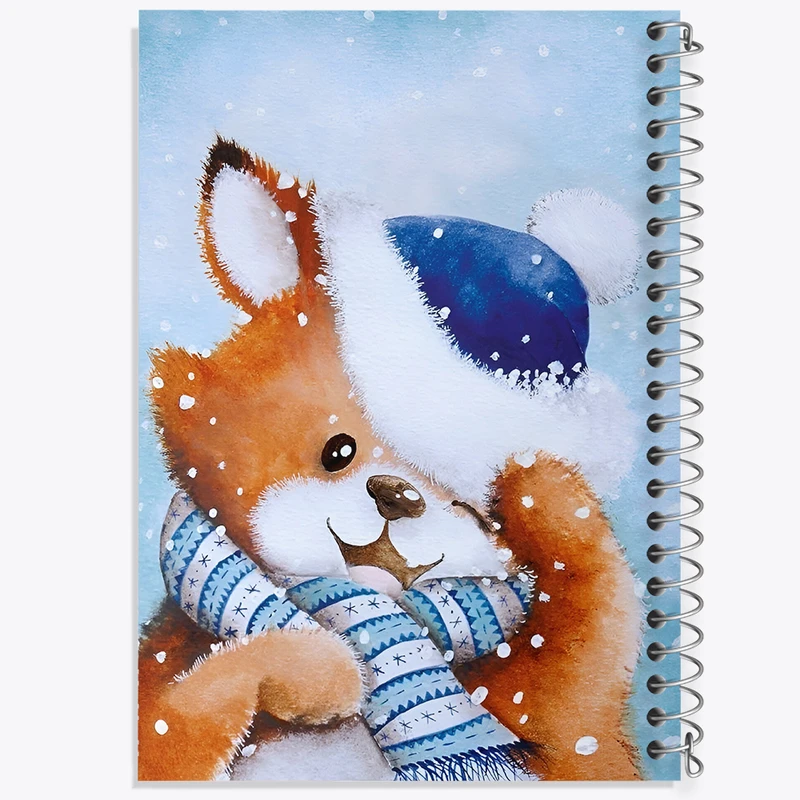 دفتر نقاشی 50 برگ خندالو طرح روباه و برف کد F8698