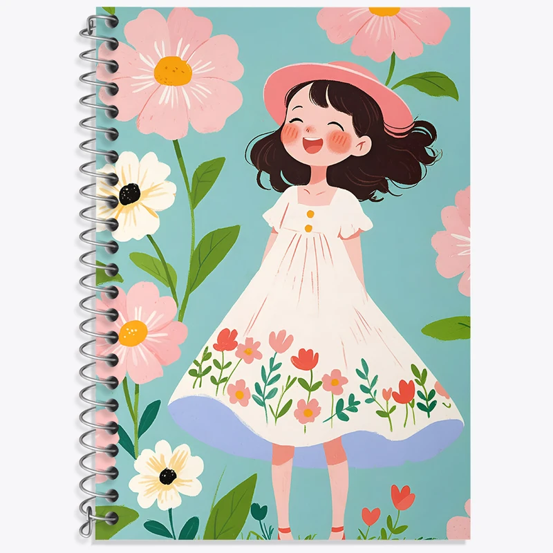 دفتر نت موسیقی 50 برگ خندالو طرح دخترانه فانتزی کد N8209