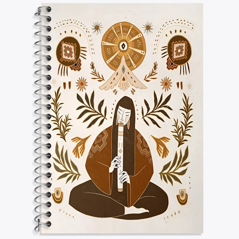 دفتر لغت 50 برگ خندالو طرح دختر سرخپوست کد N6867