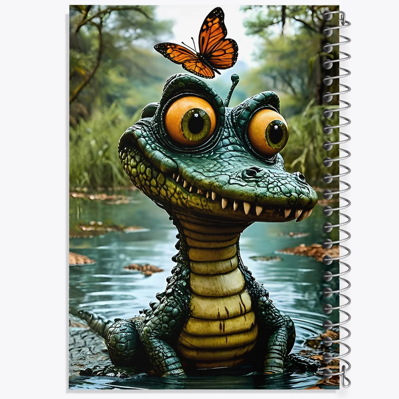 دفتر نقاشی 50 برگ خندالو طرح تمساح  کد F9906