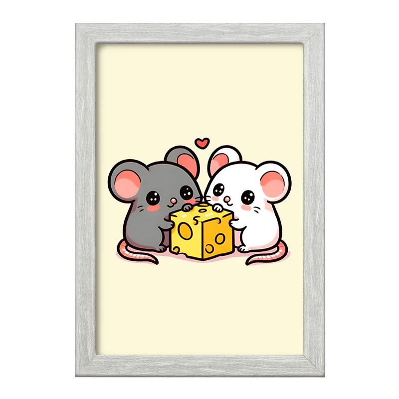 تابلو خندالو طرح موش های بامزه کد F7585