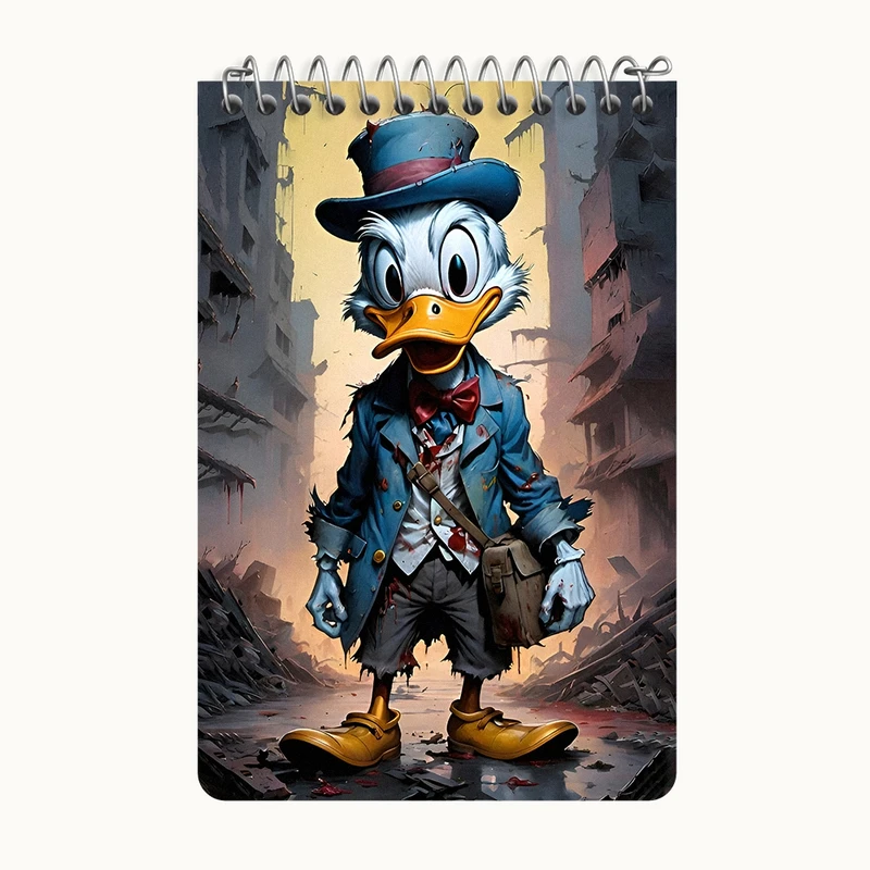 دفتر یادداشت 50 برگ خندالو طرح دانلد داک (Donald Duck) کد F8485