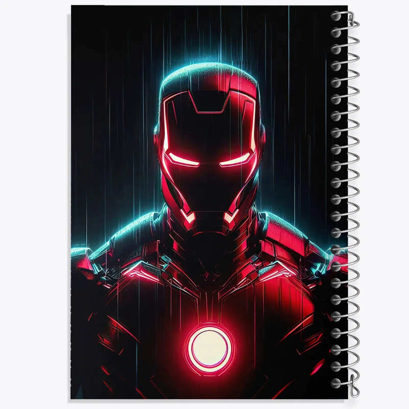 دفتر مشق 50 برگ خندالو طرح مرد آهنی (Iron Man Marvel) کد N7922