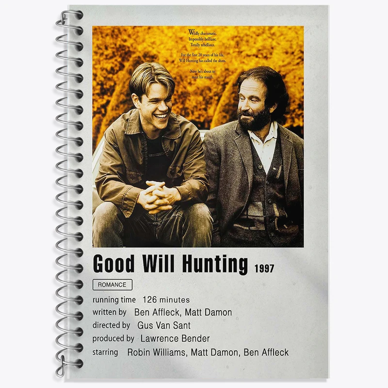 دفتر نت موسیقی 50 برگ خندالو طرح ویل هانتینگ نابغه (Good Will Hunting) کد F11918