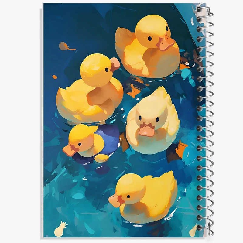 دفتر طراحی 50 برگ خندالو طرح اردک های بامزه کد N3787
