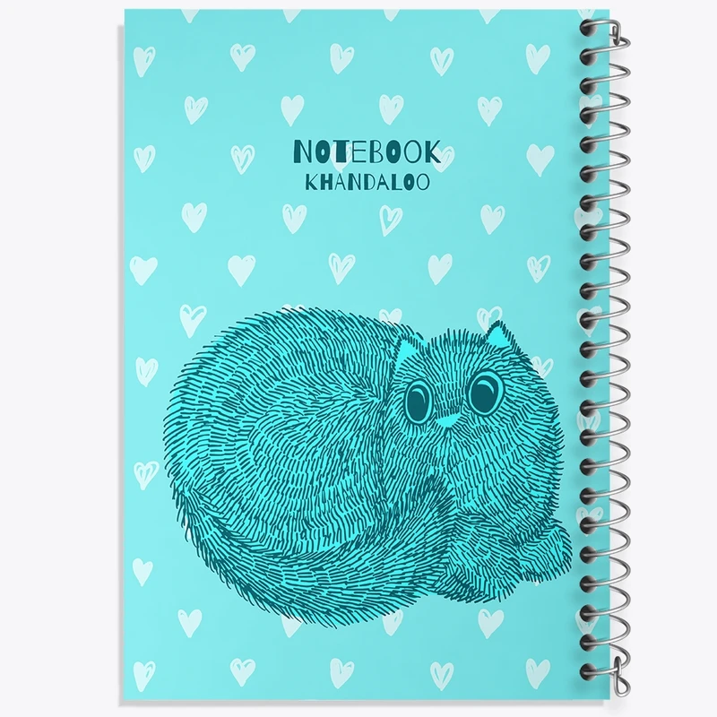 دفتر طراحی 50 برگ خندالو طرح گربه (Cat) کد N1030