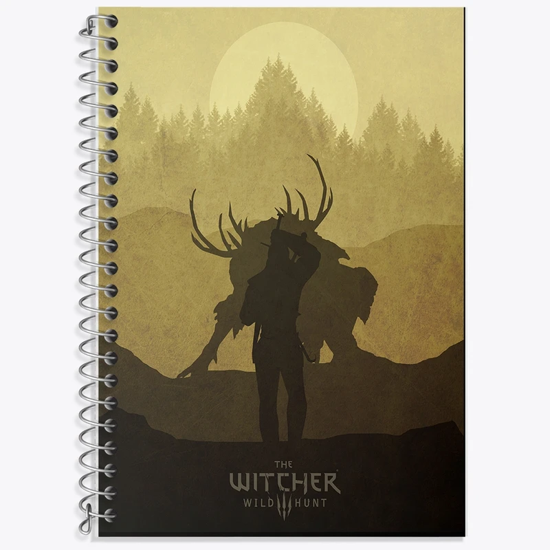 دفتر زبان 50 برگ خندالو مدل سه خط طرح ویچر (The Witcher) کد F13609
