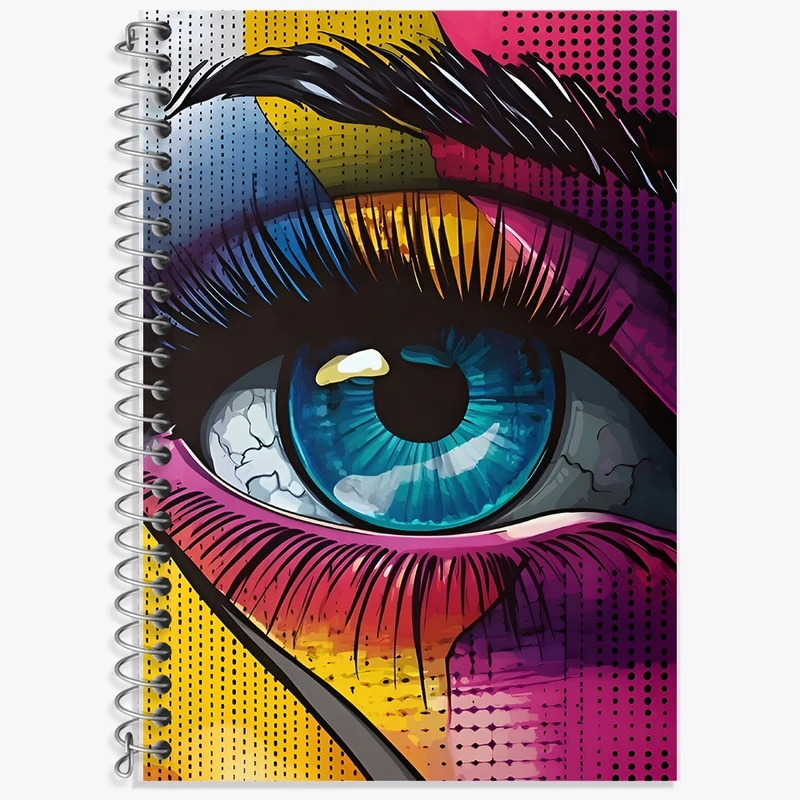 دفتر لغت 50 برگ خندالو طرح چشم کد F9836