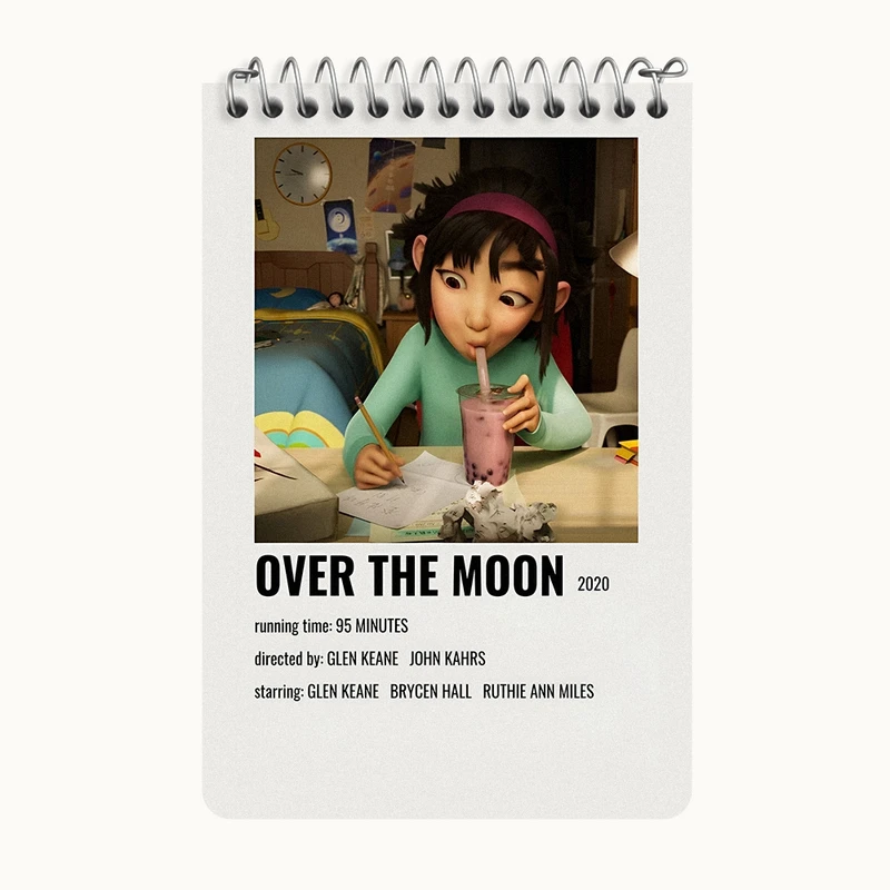 دفتر یادداشت 50 برگ خندالو طرح روی ماه (Over the Moon) کد F13273