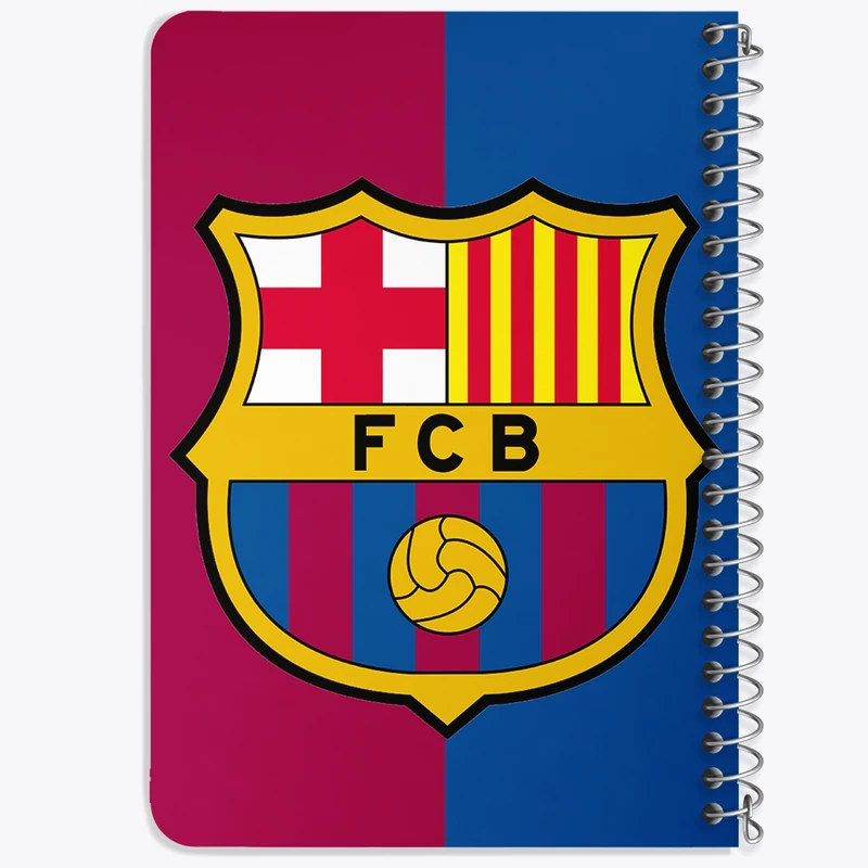 دفتر یادداشت 50 برگ خندالو طرح باشگاه بارسلونا FC Barcelona  کد 2094