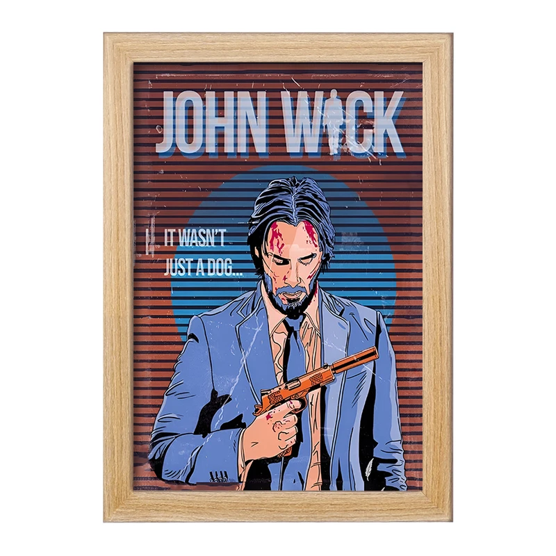 تابلو خندالو طرح جان ویک (John Wick) کد F13555