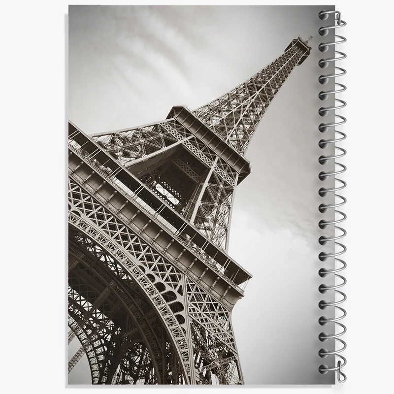 دفتر طراحی 50 برگ خندالو طرح برج ایفل کد F511