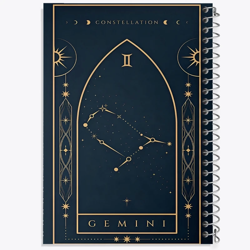 دفتر ژورنال نویسی 50 برگ خندالو مدل نقطه ای طرح ماه تولد خرداد کد F10884