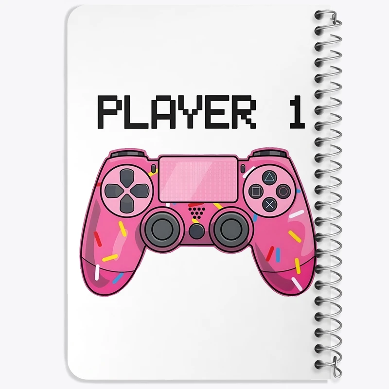 دفتر یادداشت 50 برگ خندالو طرح گیمر (Gamer) کد F3984